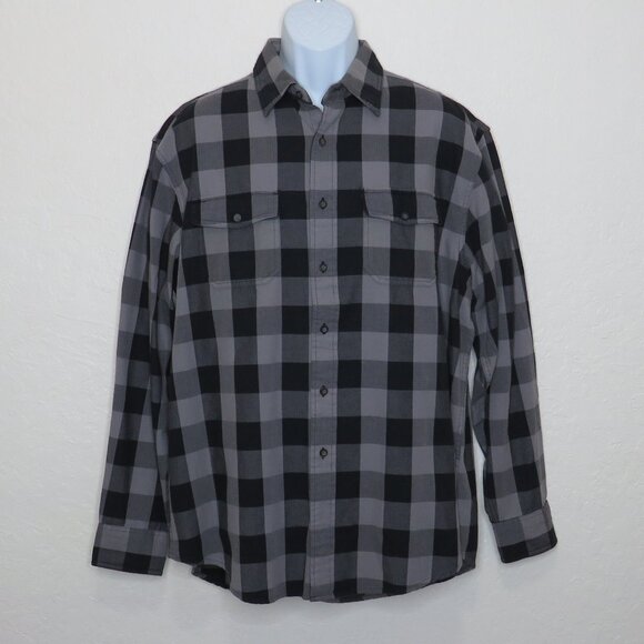 G.H. Bass & Co. Other - G.H.Bass Co.* Men's Long Sleeve Button Down Curved Hem Chest Pocket Shirt~ Large